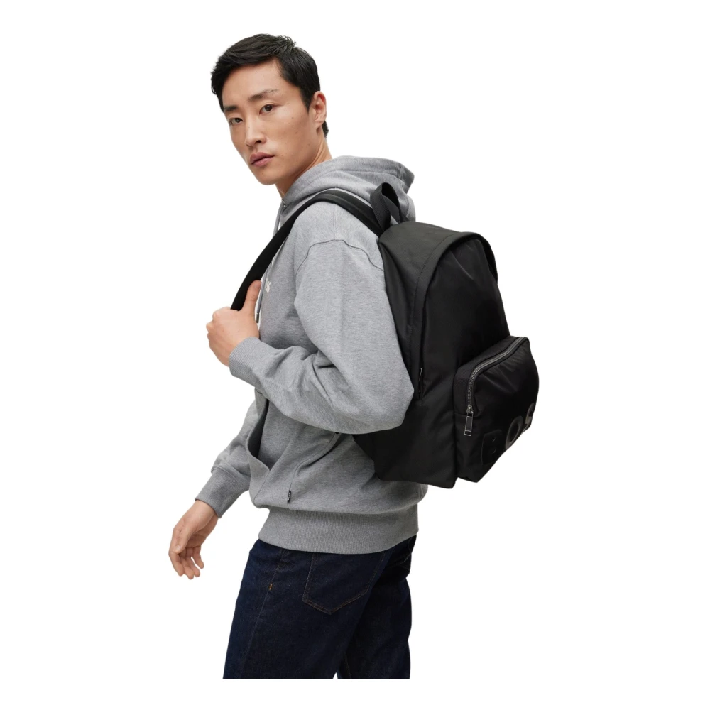 Hugo Boss Stijlvolle Heren Rugzakken Black Heren