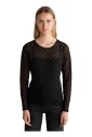 haut-noir-a-motif-de-fleurs-en-velours
