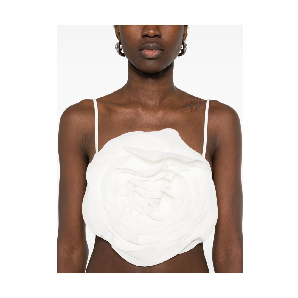 Blumarine Verstelbare Spaghettibandjes Top White Dames
