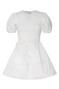 robe-mini-en-coton-noir-manches-ballon