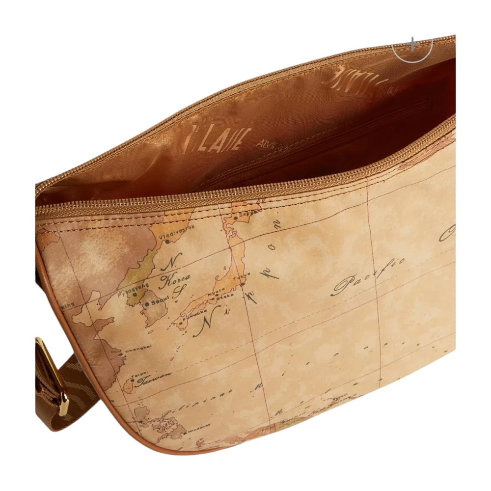 Alviero Martini 1a Classe Beige Geo Soft Schoudertas Beige Dames