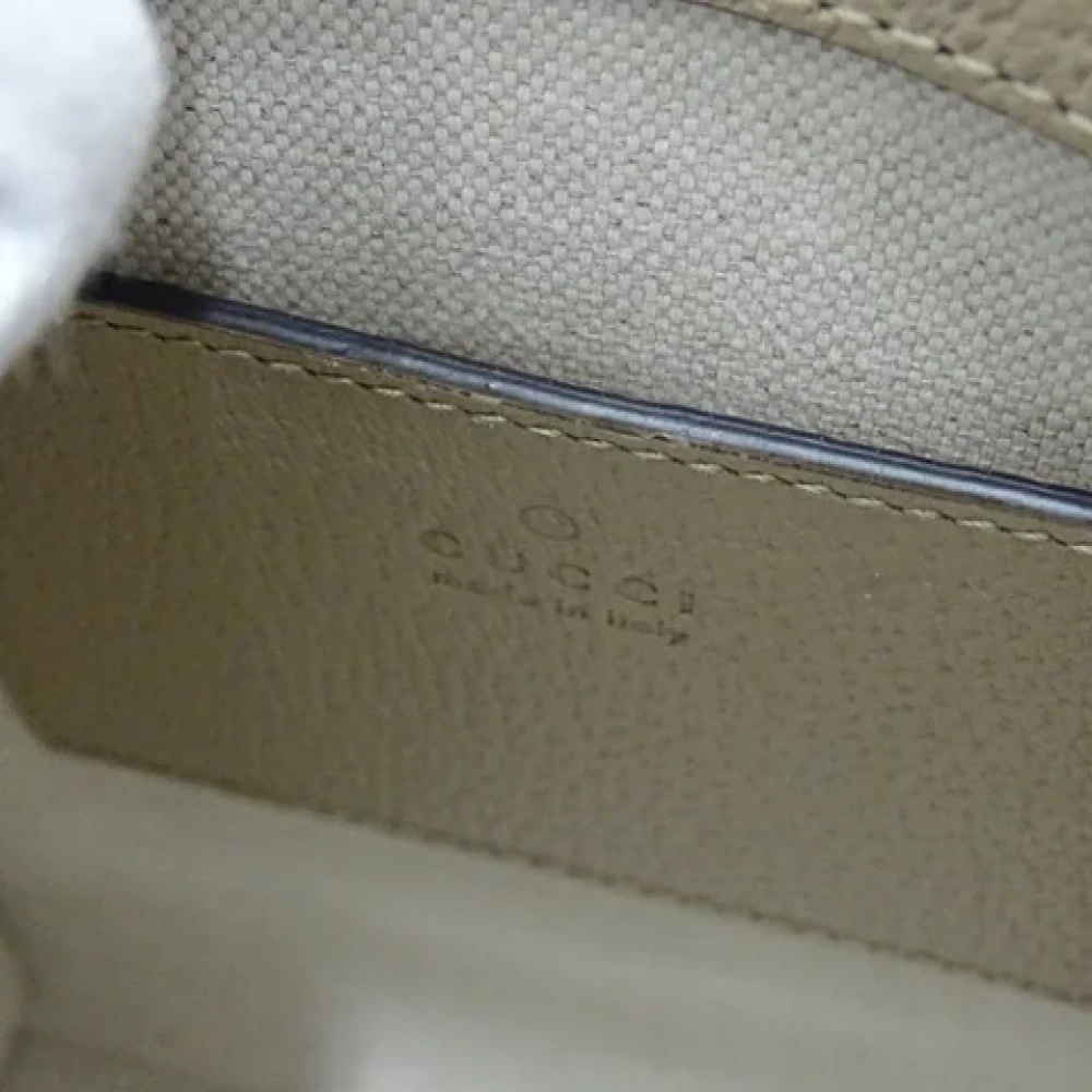 Gucci Vintage Pre-owned Fabric gucci-bags Beige Dames