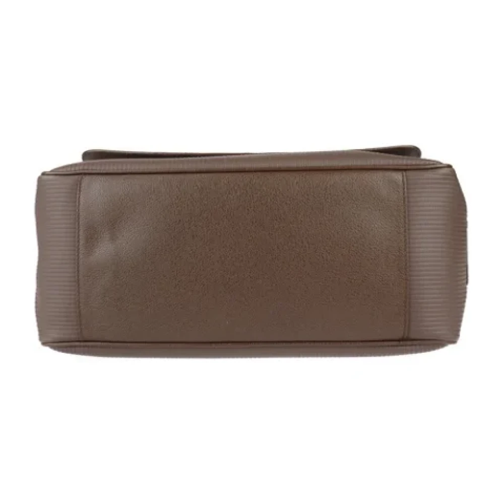 Bvlgari Vintage Pre-owned Leather shoulder-bags Brown Dames