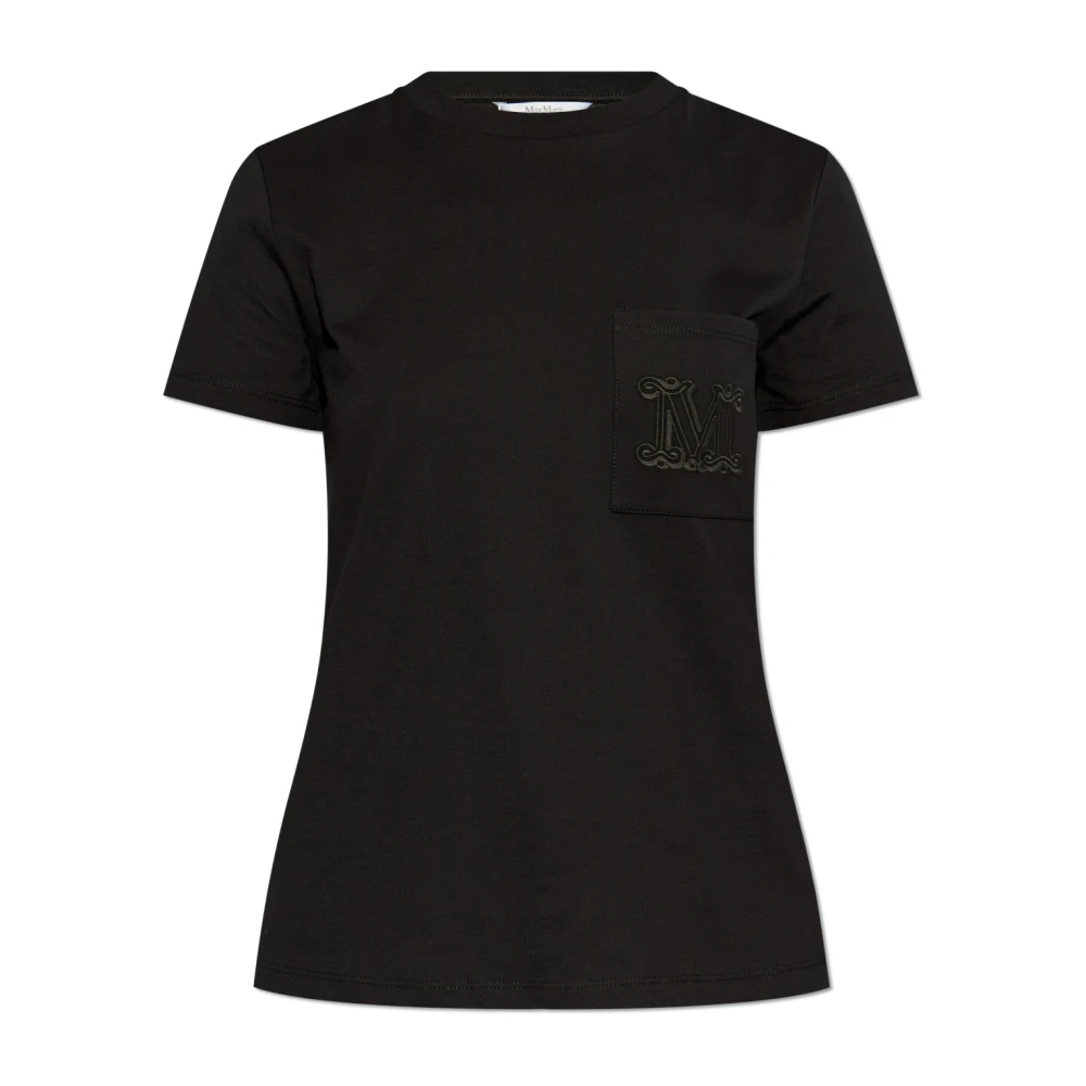 Max Mara T-shirt Papaia Black Dames