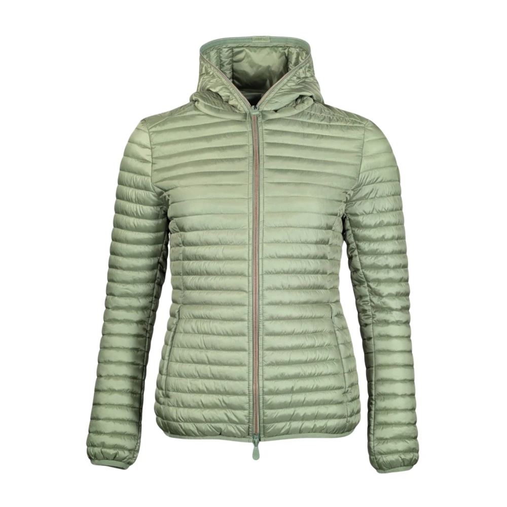 Save The Duck Women's Green Winter Jackets, L, Giubbotto