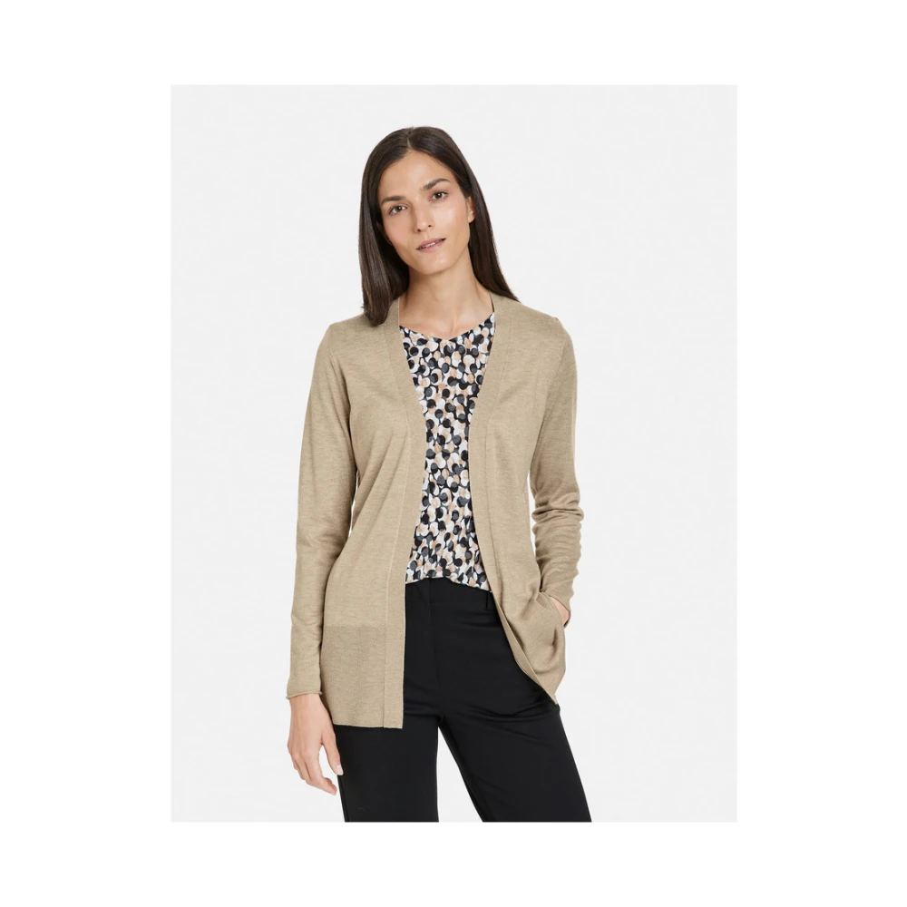 Gerry Weber Taupe Jas voor Vrouwen Beige Dames