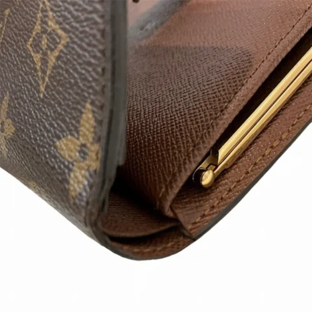 Louis Vuitton Vintage Pre-owned Canvas wallets Brown Dames