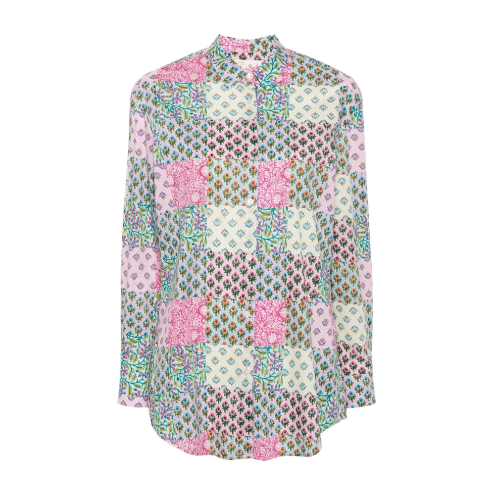 MC2 Saint Barth Bloemenprint Overhemd met Klassieke Kraag Multicolor Dames