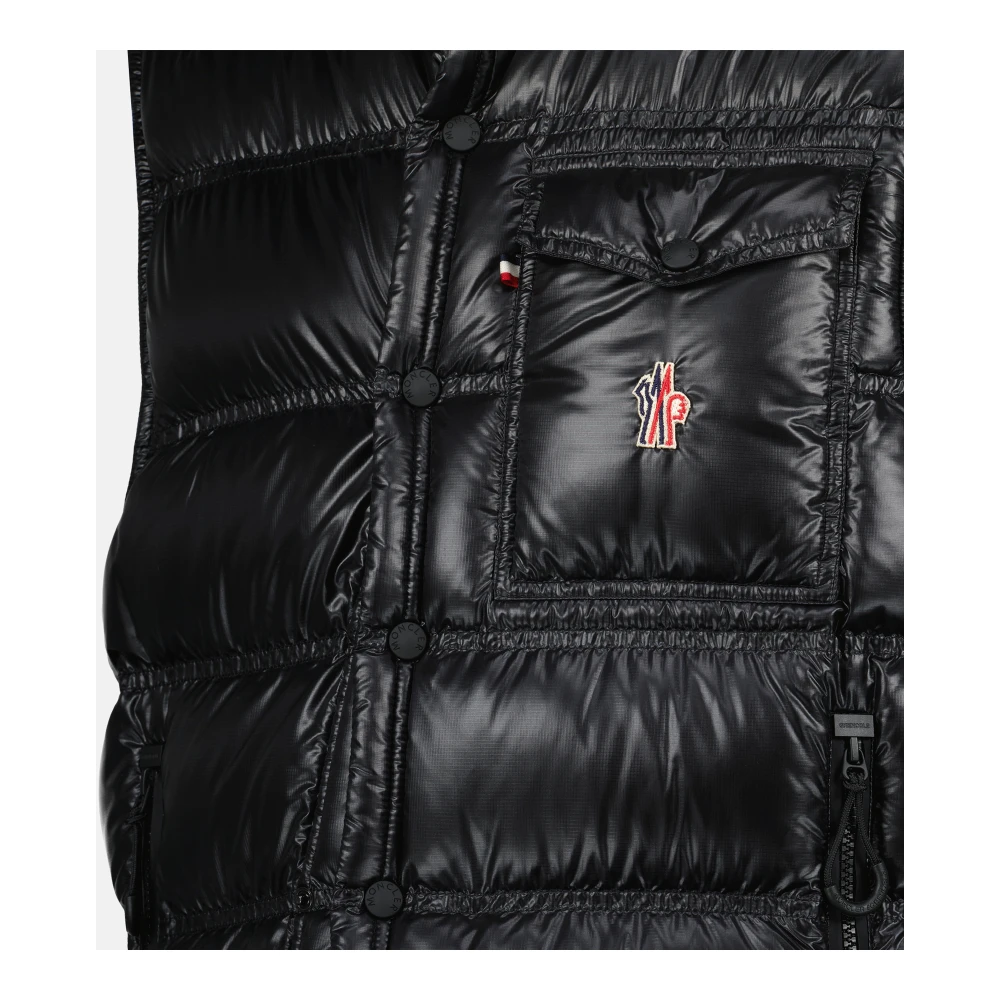 Moncler Mouwloze Nantu Donsjas Black Heren