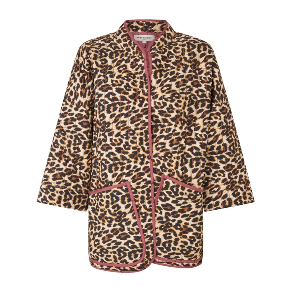 Lollys Laundry Leopard Print Oversized Jas Brown Dames