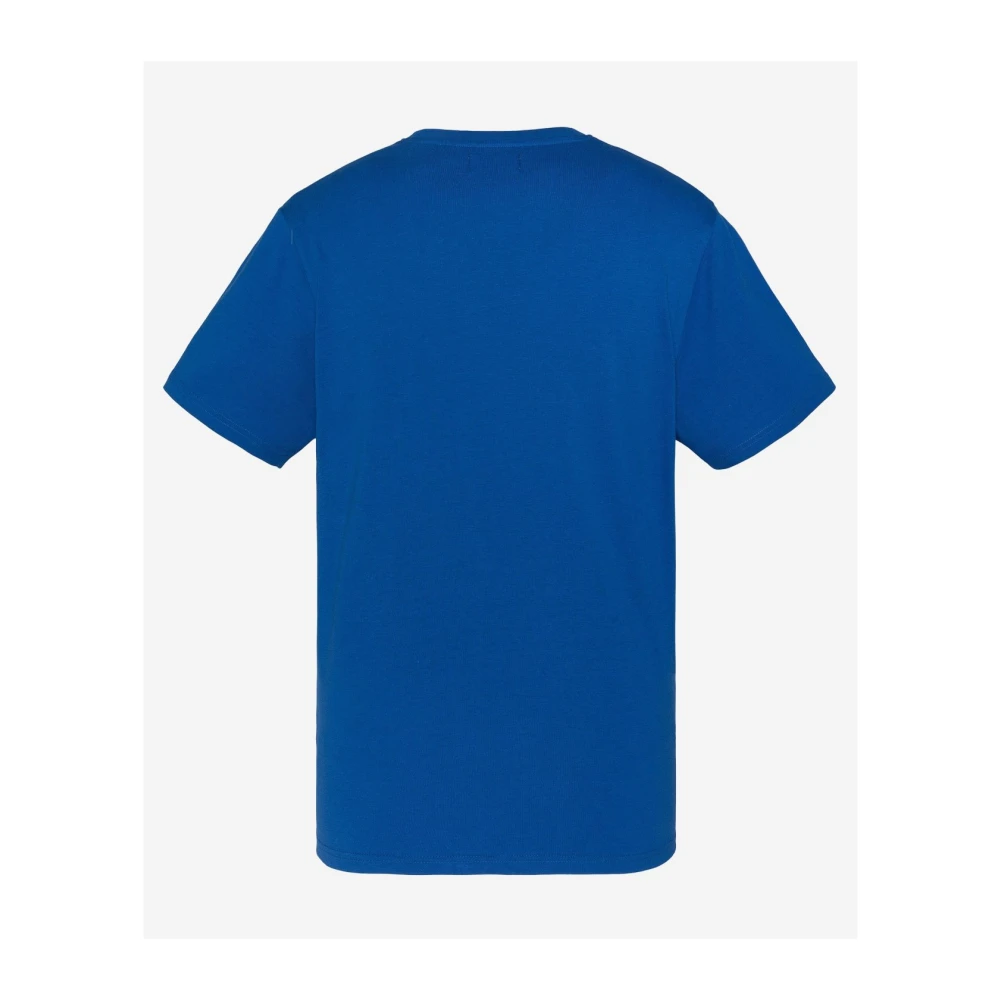 Schott NYC Katoenen TShirt Toby Blauw Blue Heren