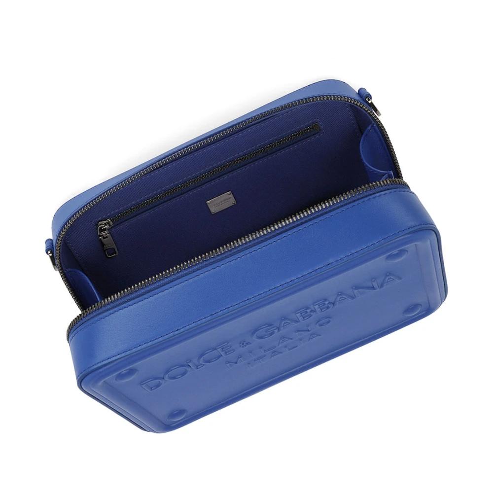 Dolce & Gabbana Stijlvolle Schoudertas Blue Heren