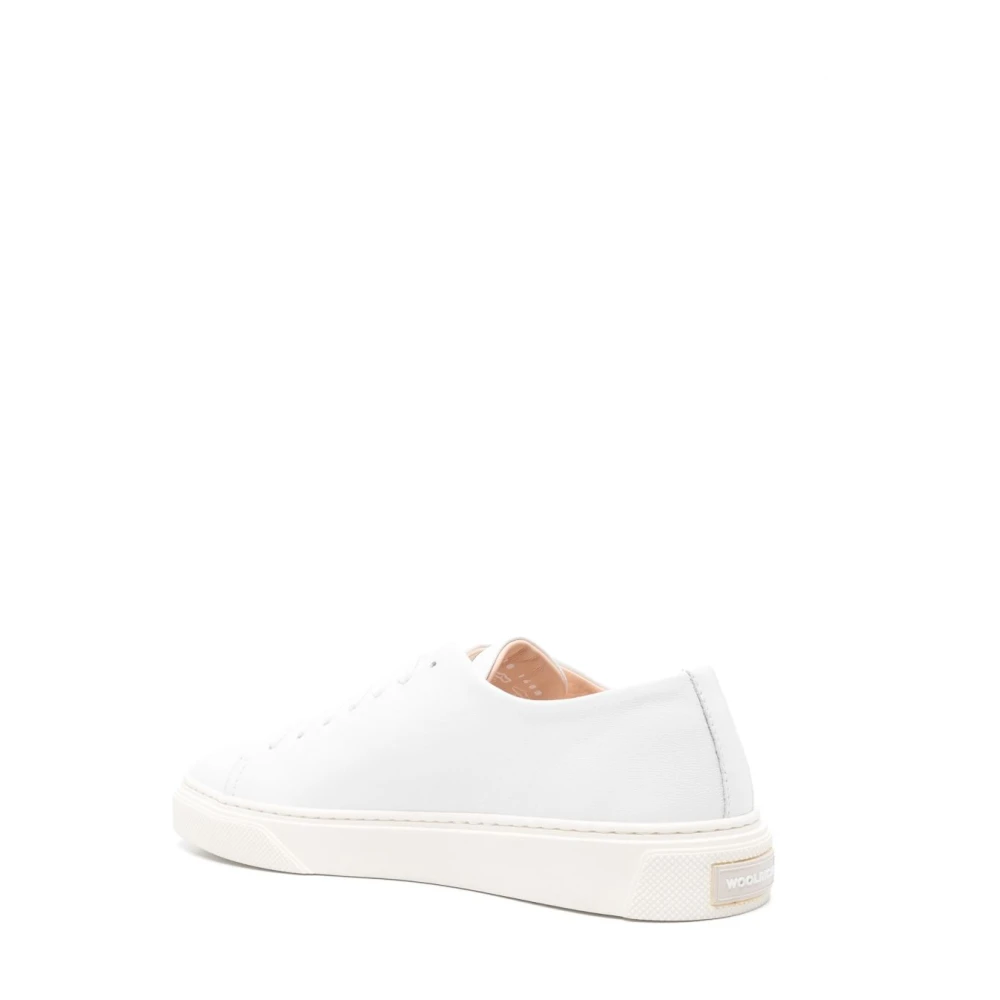 Woolrich Witte Sneakers met Rubberen Zool White Dames