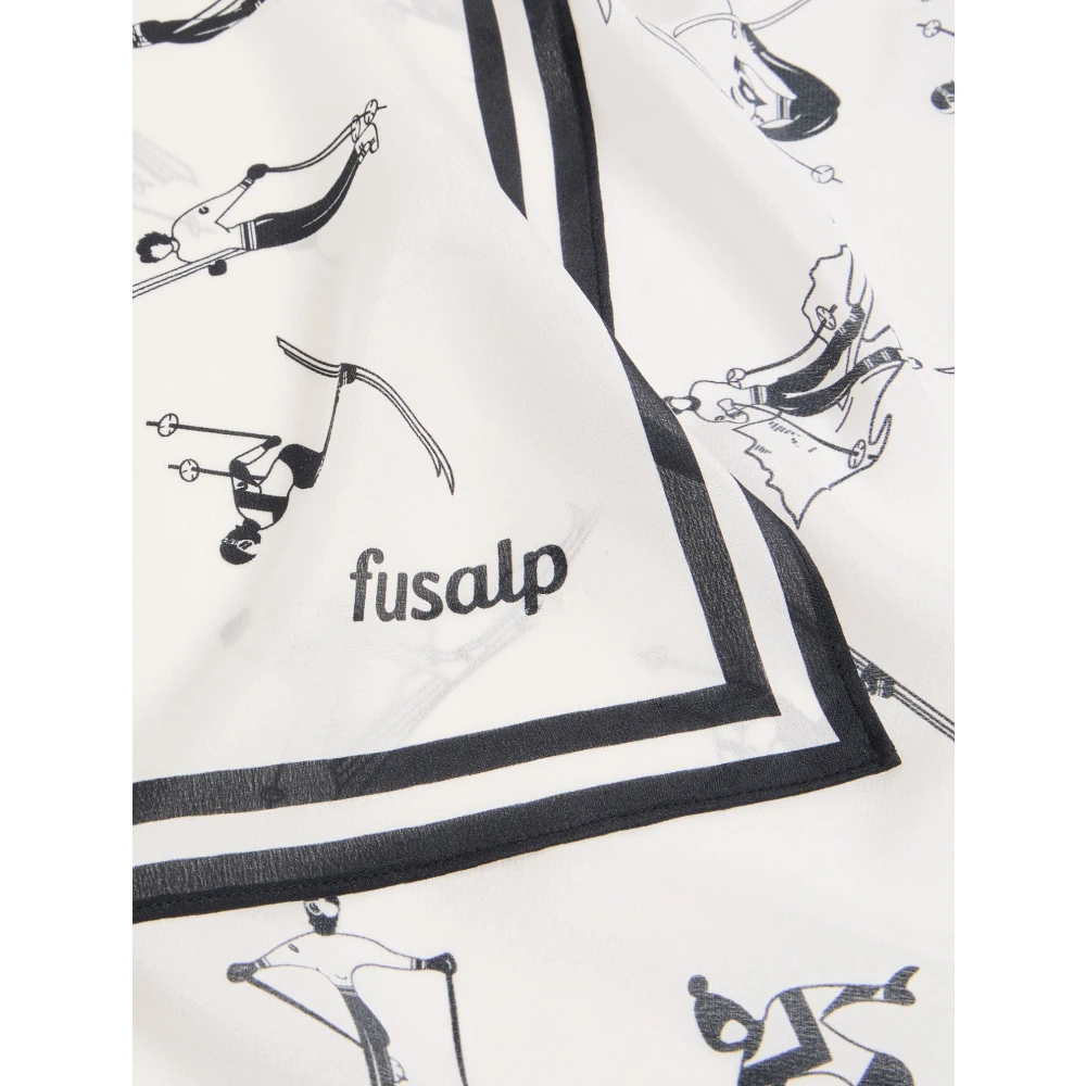 Fusalp Zijden Sjaal Beige Unisex