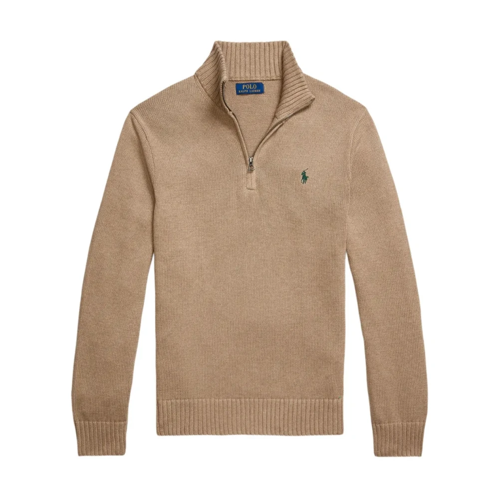 Polo Ralph Lauren Brun Långärmad Polotröja
