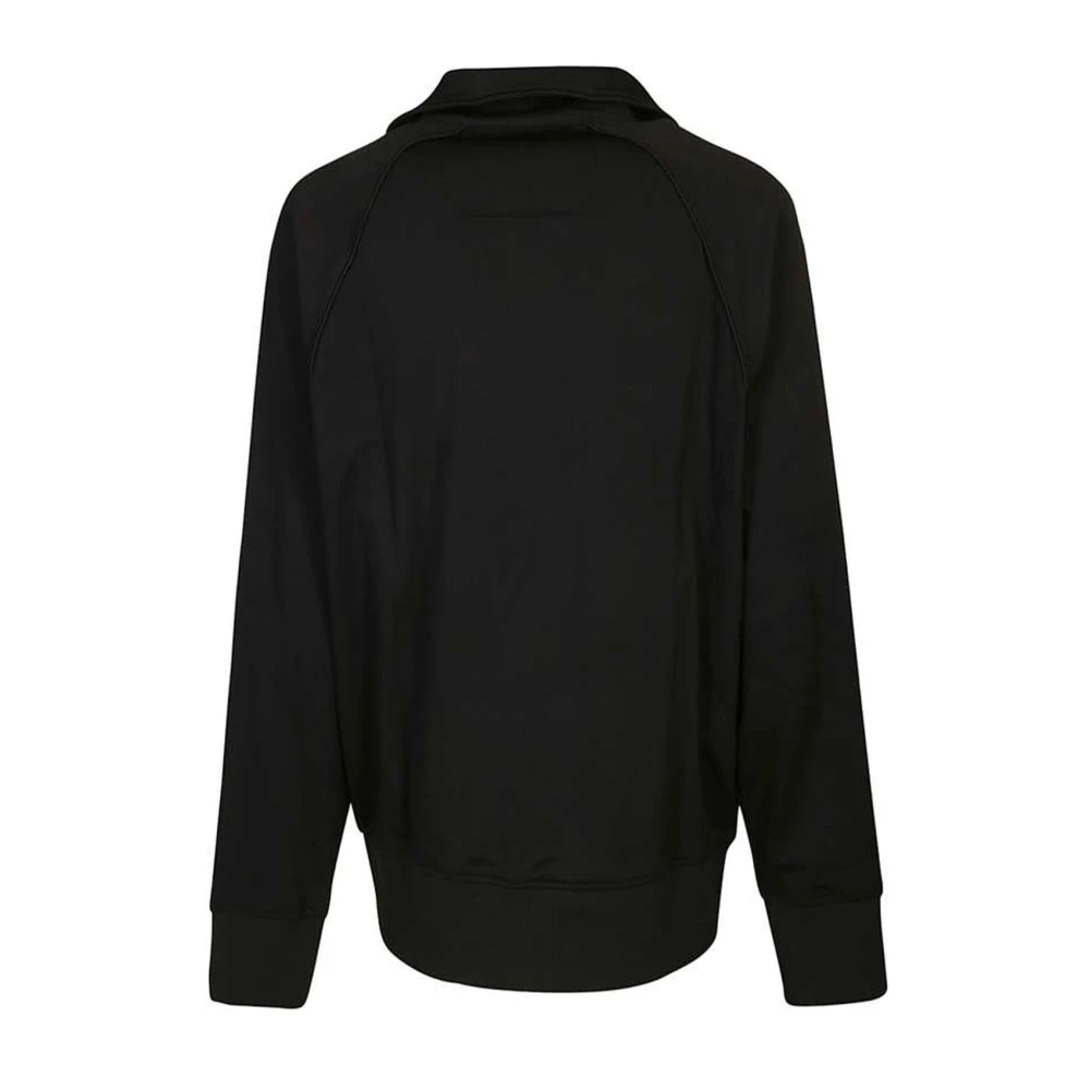 Givenchy Zwarte Logo Sweatshirt met Rits Black Heren