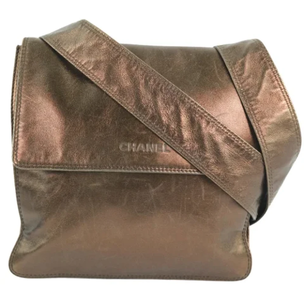 Chanel Vintage Pre-owned Leather shoulder-bags Brown Dames