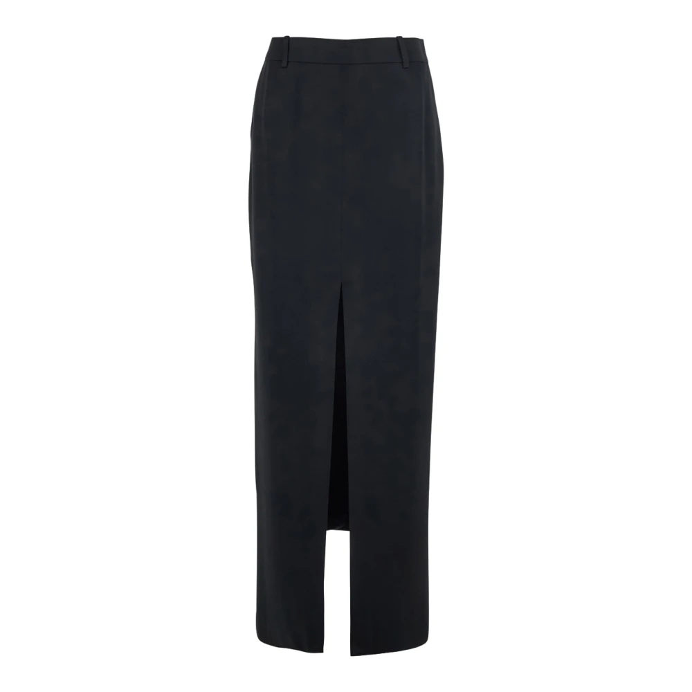 Tom Ford Women's Black Crepe Envers Satin Tailored Skirt - Maxi Skirts - Xs - Skirts