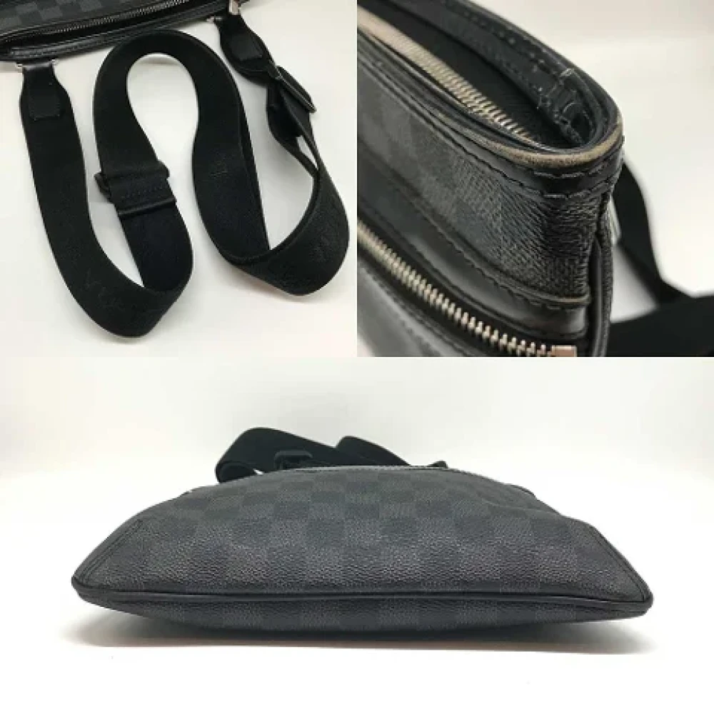 Louis Vuitton Vintage Pre-owned Canvas shoulder-bags Black Heren