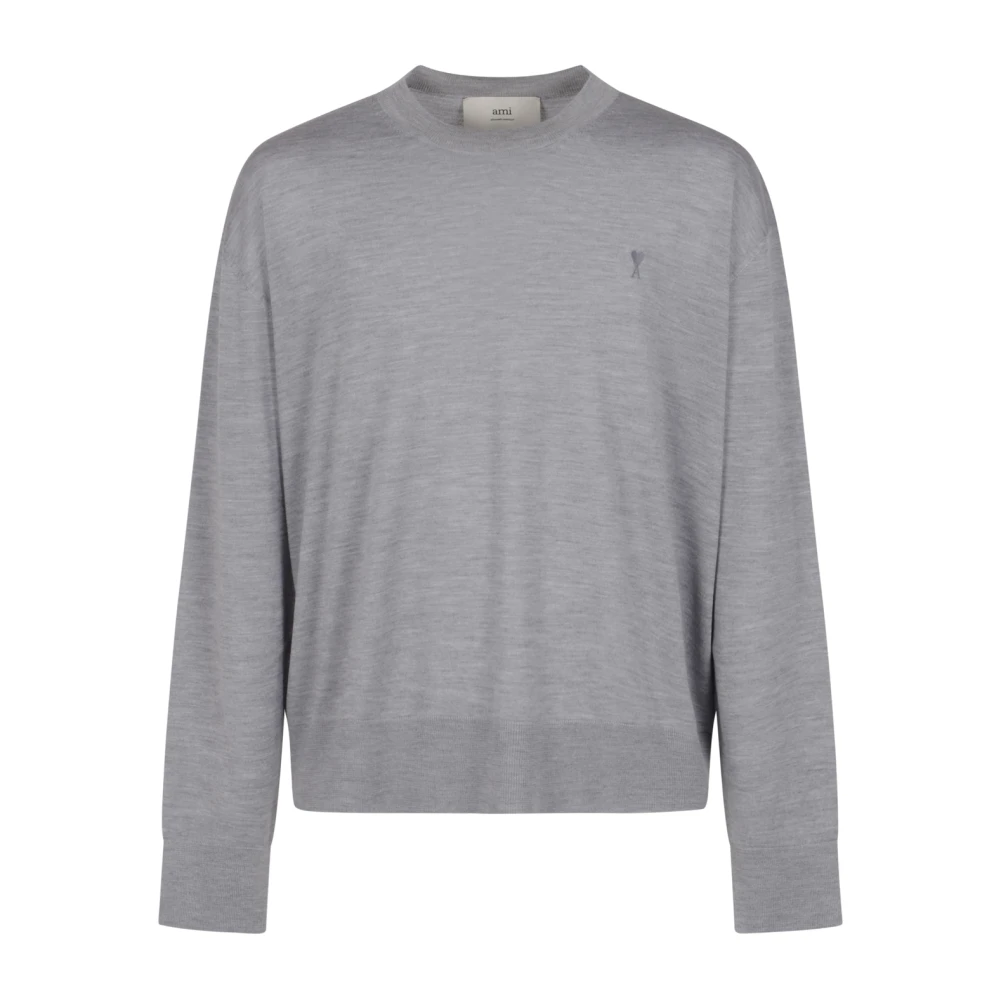 Ami Paris Uomo Grigio Maglie, L, New,