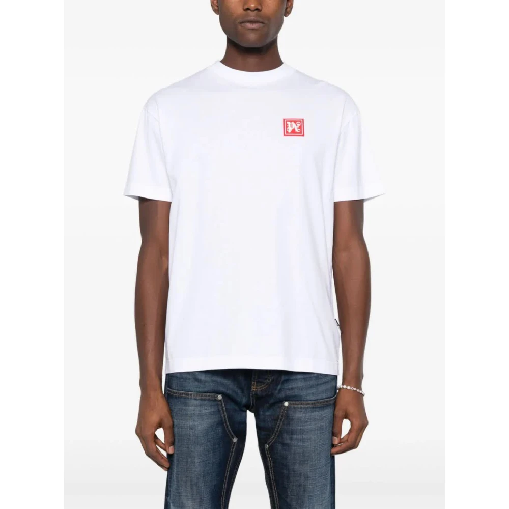 Palm Angels Klassiek Ski Club T-Shirt White Heren