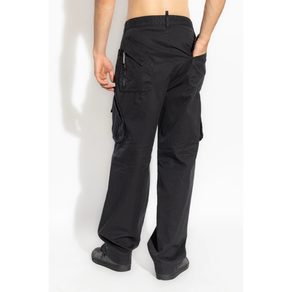 Dsquared2 Broek met meerdere zakken Black Heren