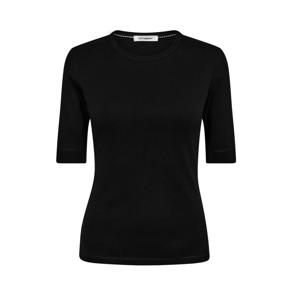 Co'Couture Zwarte GrannyCC SS Tee Zwarte T-Shirt Black Dames