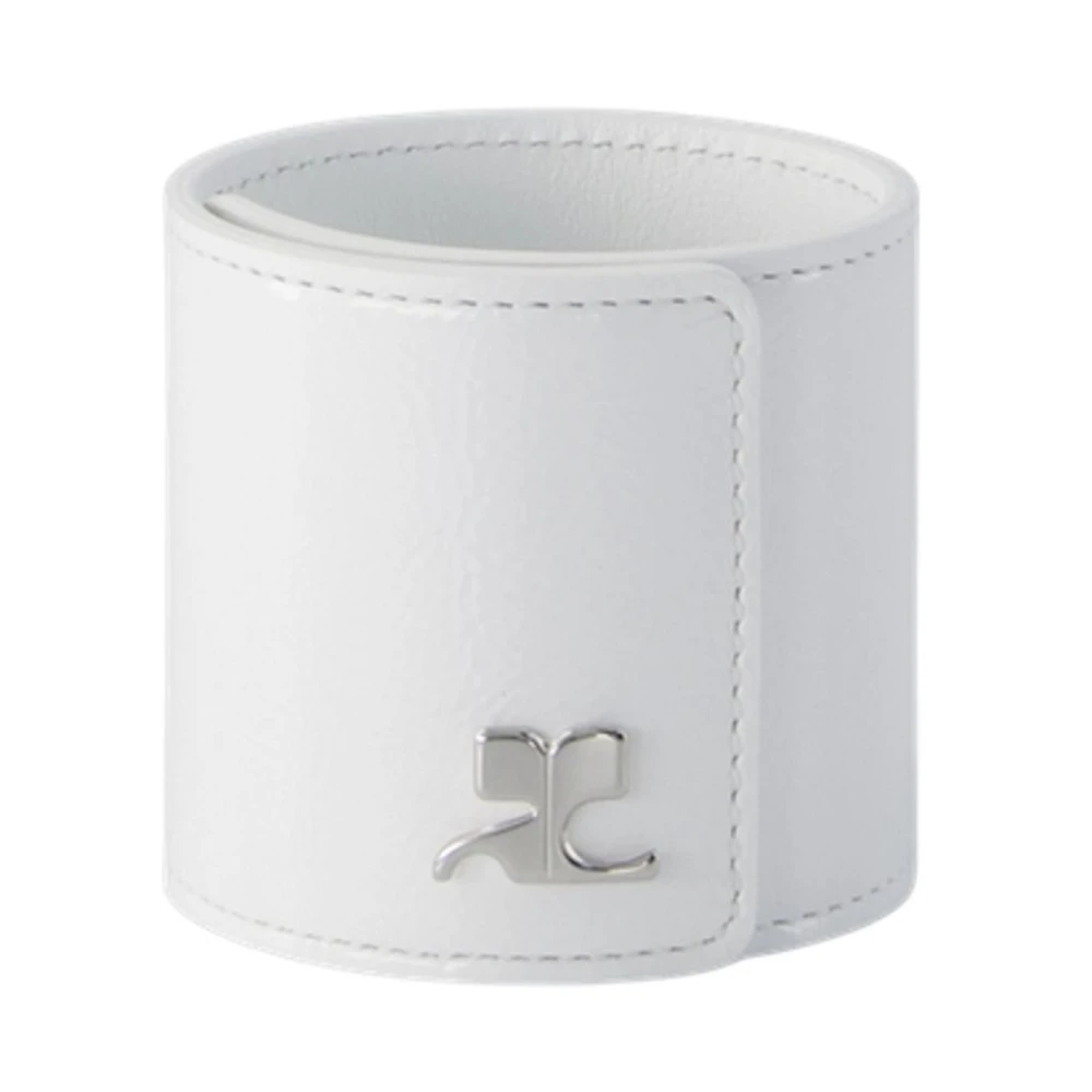Courrèges Women's White Slap Naplack Bracelet