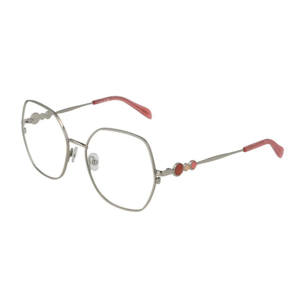 EMILIO PUCCI Grijze Metalen Rechthoekige Optische Frames Vrouwen Gray Dames