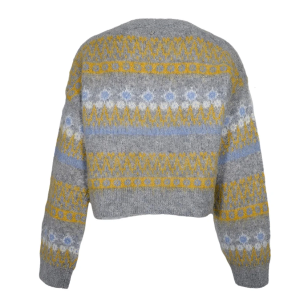 Hugo Boss Dames Ronde Hals Wollen Trui Multicolor Dames