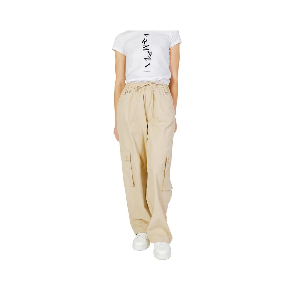 Only Katoenmix Jeans en Broeken Beige Dames