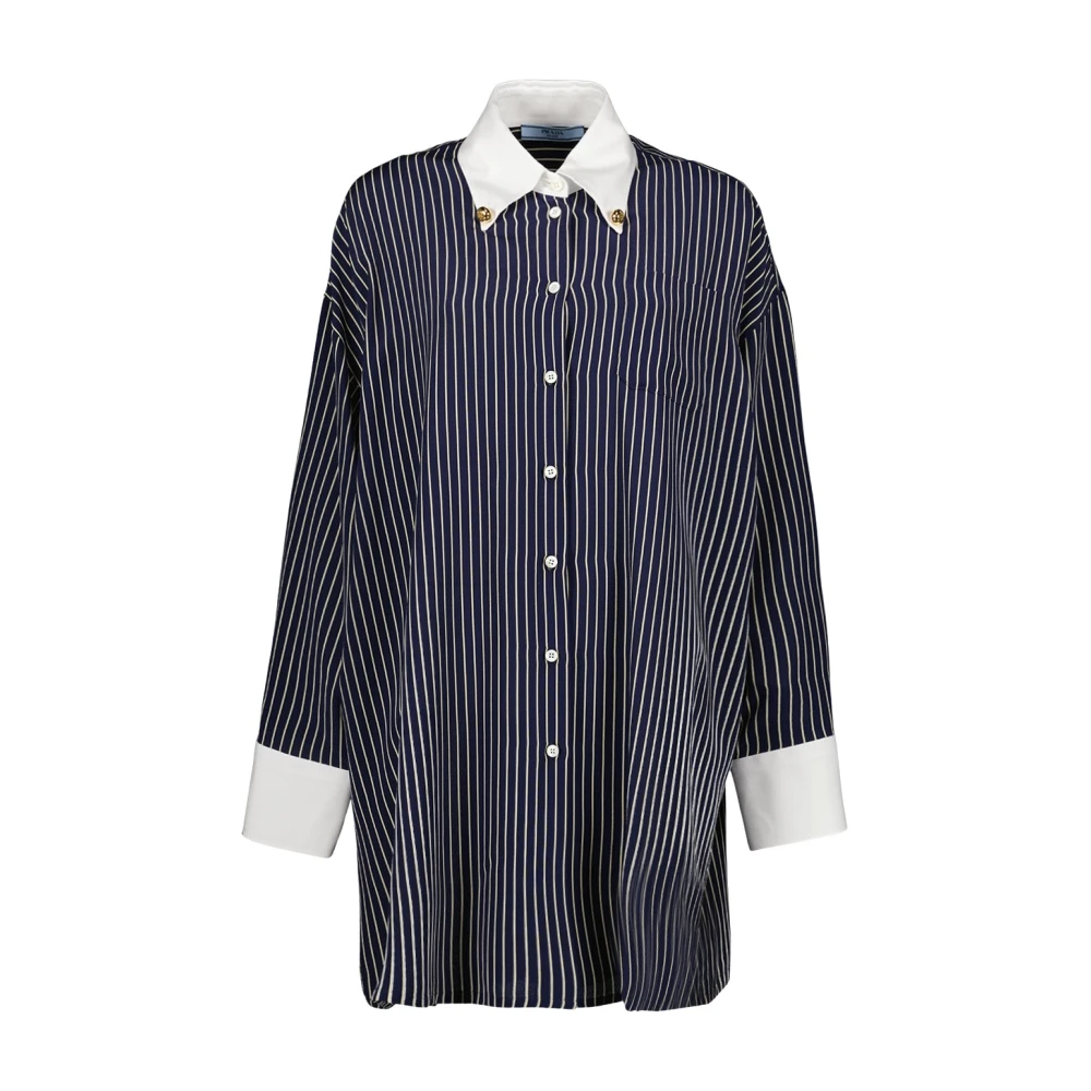 Prada Damen Blau Blusen & Hemden, Xsgröße: