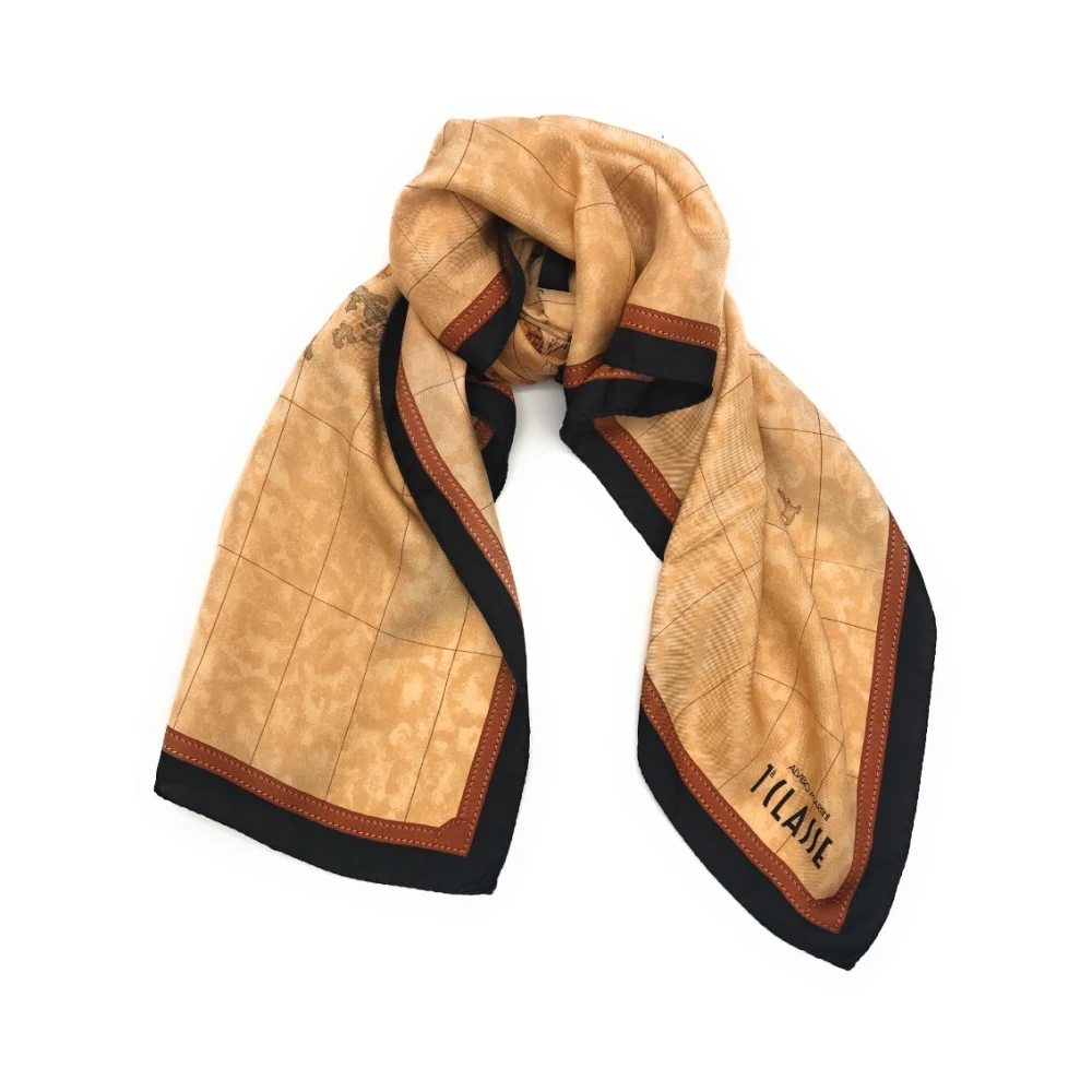 Alviero Martini 1a Classe Geo Classic Sjaal Aloe Brown Dames