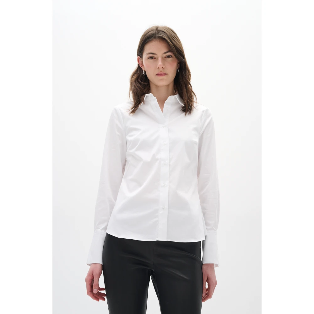 InWear Witte Stretch Shirt Cally IW White Dames