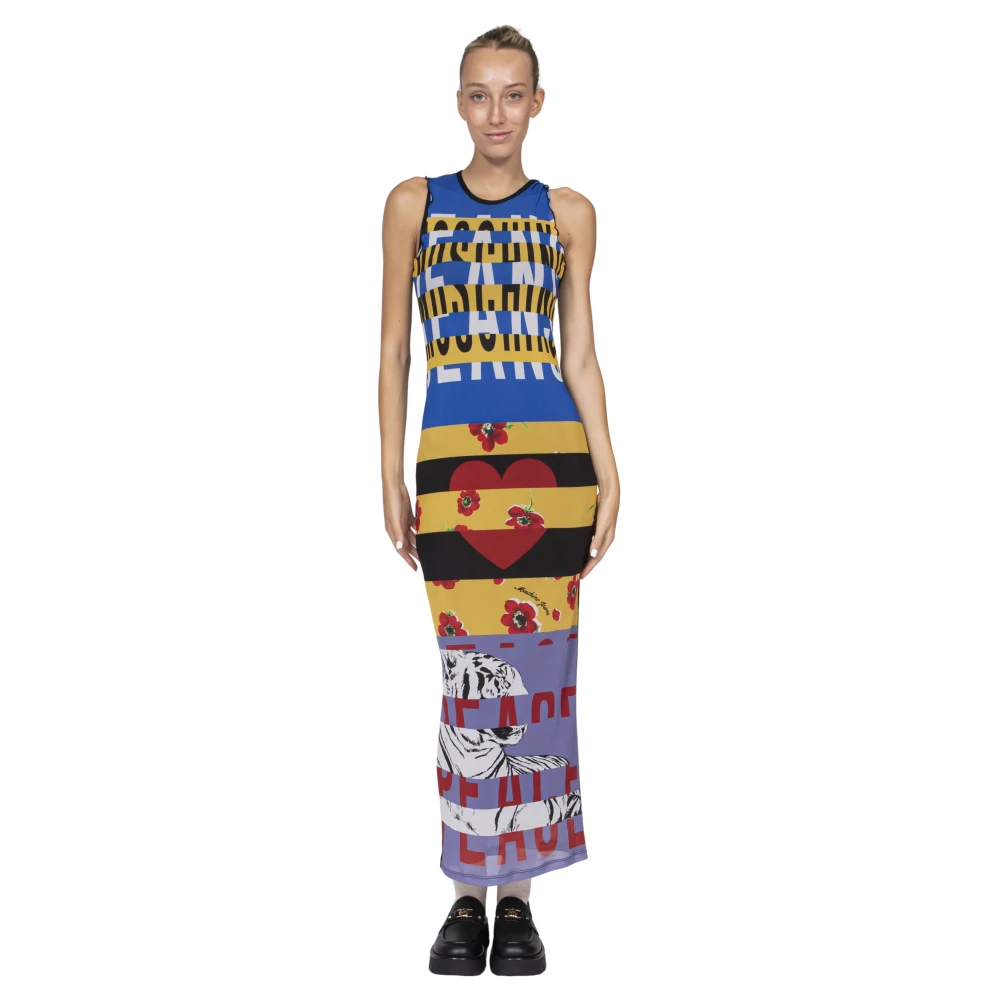 Moschino Women's Multicolor Printed Tulle Dress - Maxi Dresses - M - Dresses