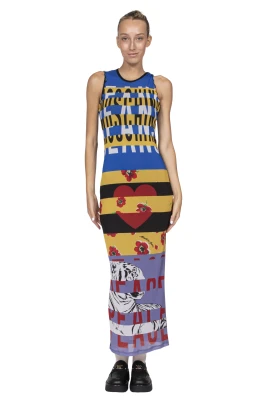 Printed Tulle Dress