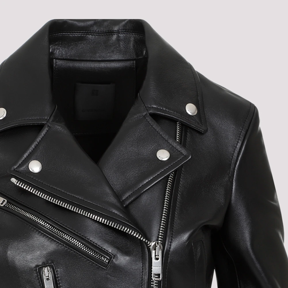 Givenchy Leather Jackets Black Dames