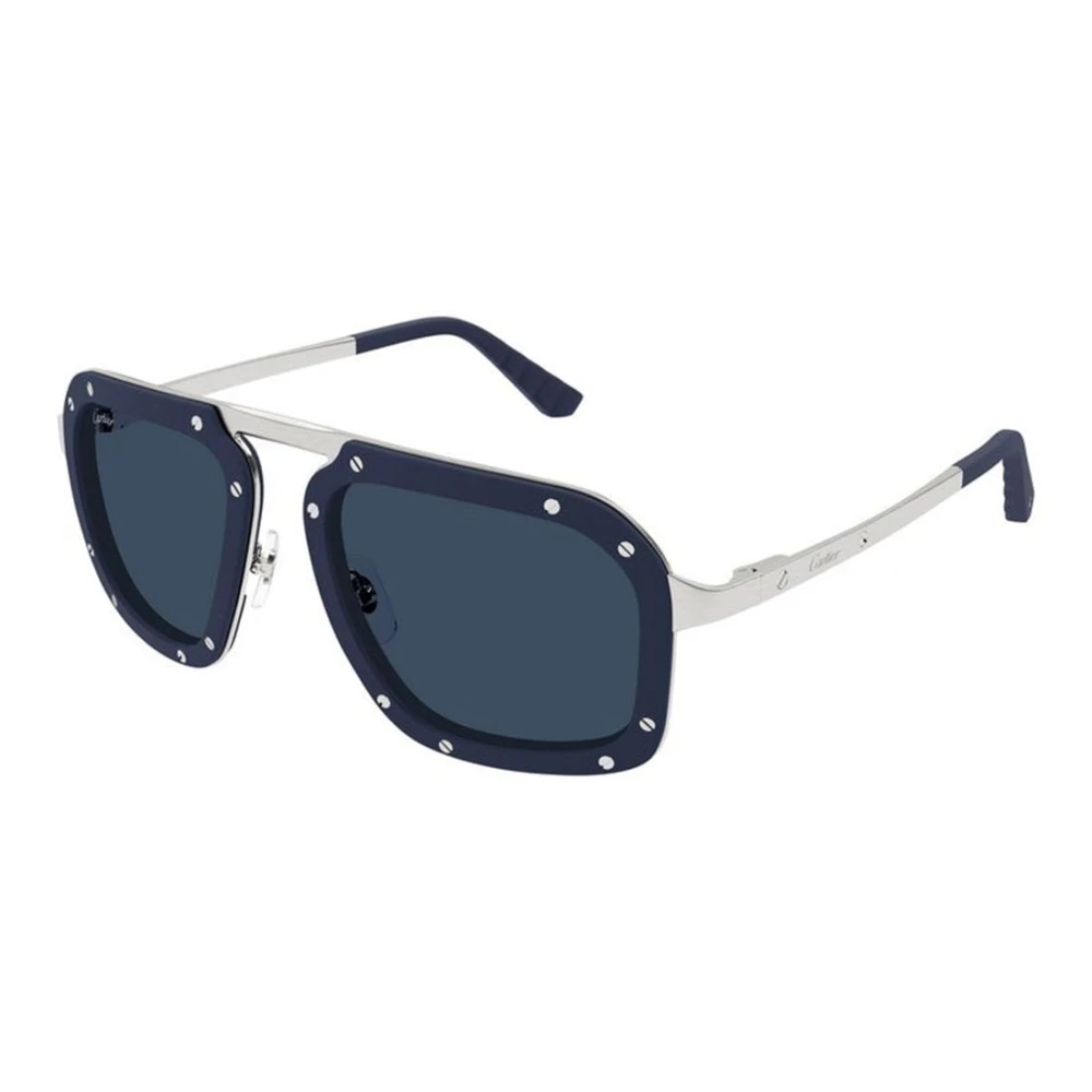 Cartier Blue Sunglasses, Male, 55 Mm, Ct0573s 002 Sunglasses