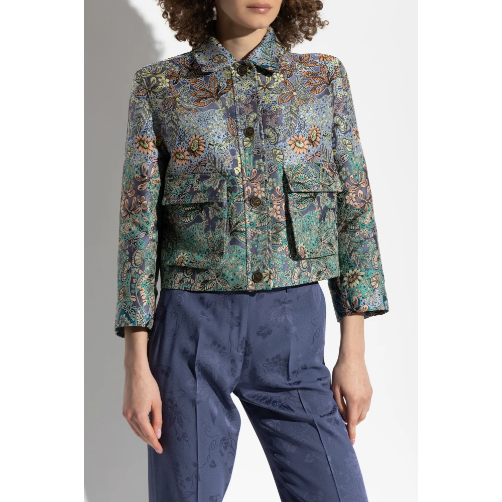 ETRO Gestreepte jas Multicolor Dames