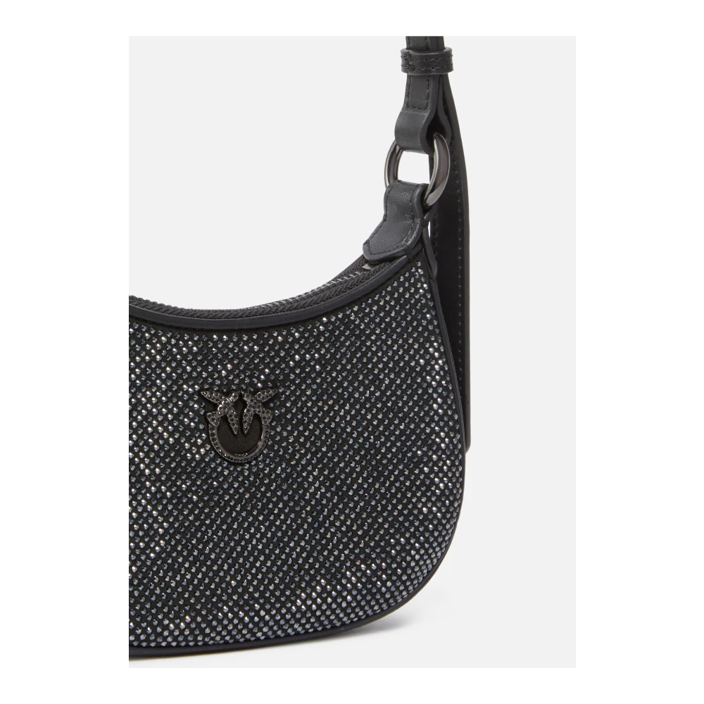 pinko Stijlvolle Leren Tas voor Vrouwen Black Dames