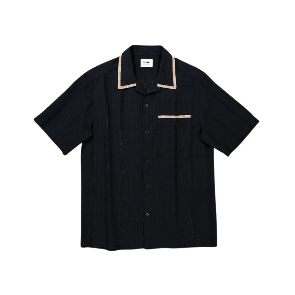 Nn07 Polo Shirts Black, Herr