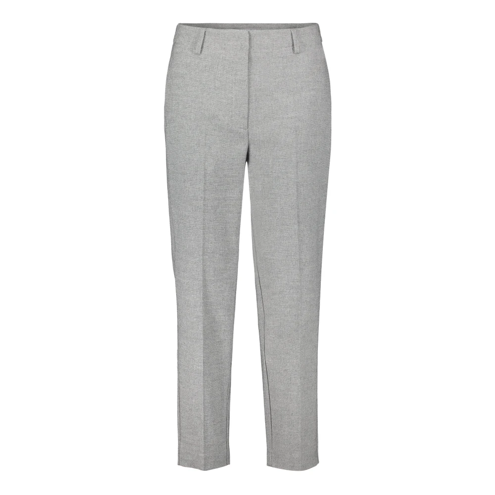 Betty & Co Casual Geplooide Broek Gray Dames