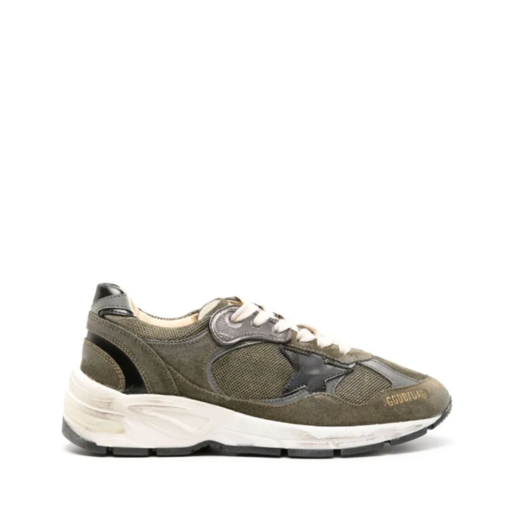 Golden Goose Vader-Ster Sneakers Olijfgroen Dames Schoenen