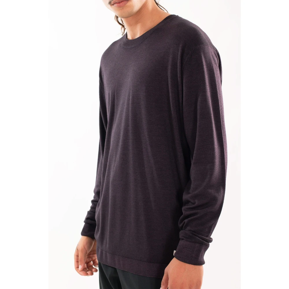 C.P. Company Snel Geverfd Logo Gebreid Purple Heren