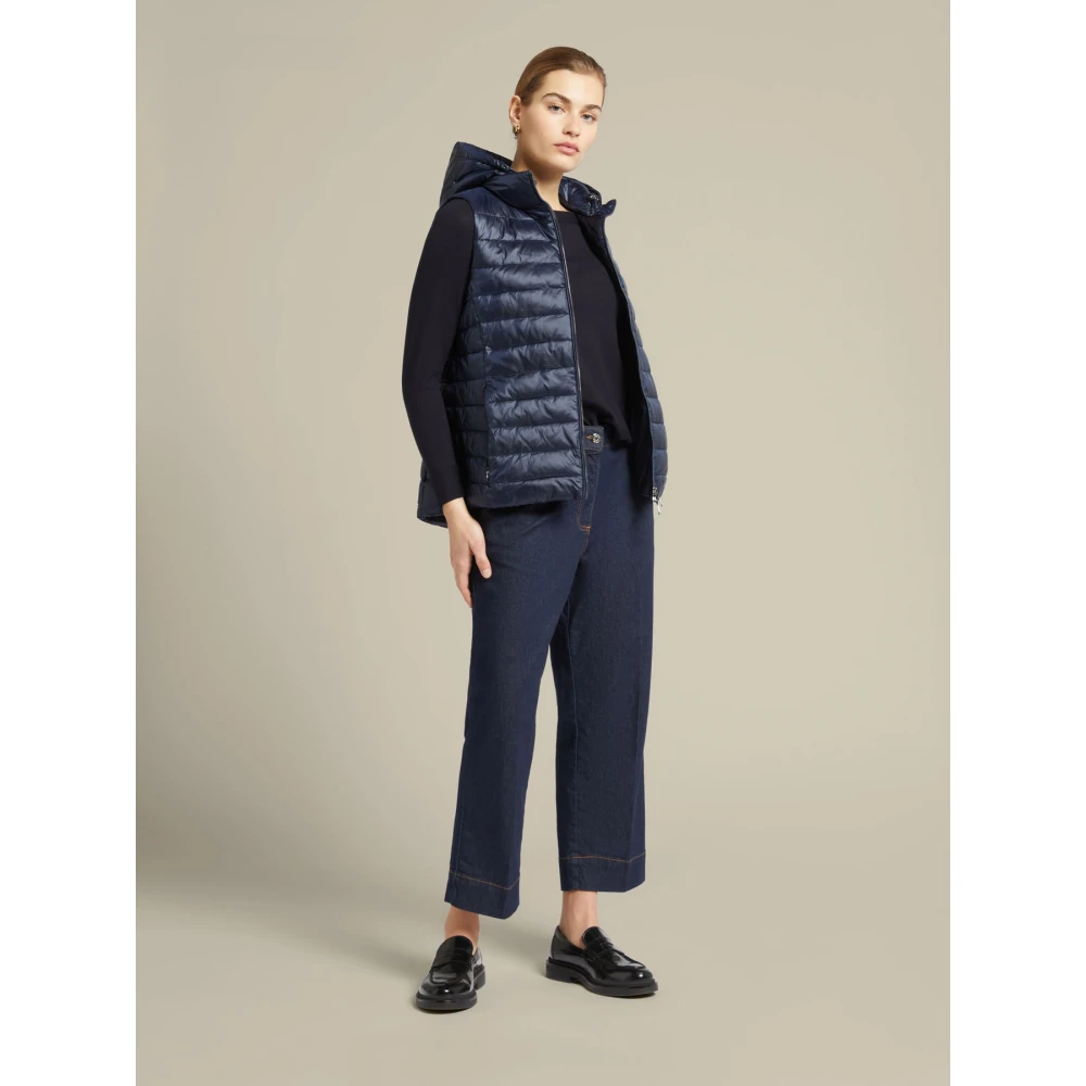 Elena Mirò Wide Trousers Blue Dames