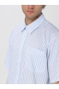 chemise-a-rayures-multicolores-a-manches-courtes