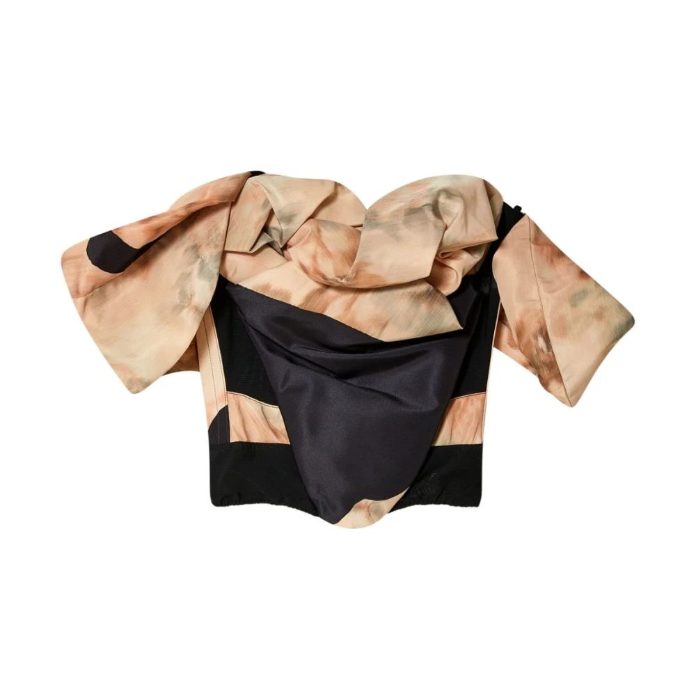 Vivienne Westwood Korsetstijl Beige Sweetheart Neck Top Multicolor Dames