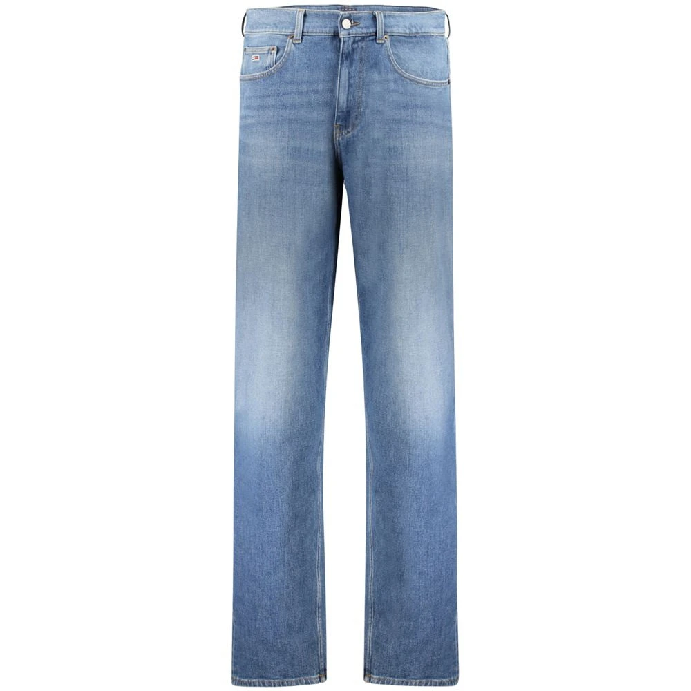 Tommy Hilfiger Men's Blue Straight Fit Jeans, W29 L32, Cotton Jeans