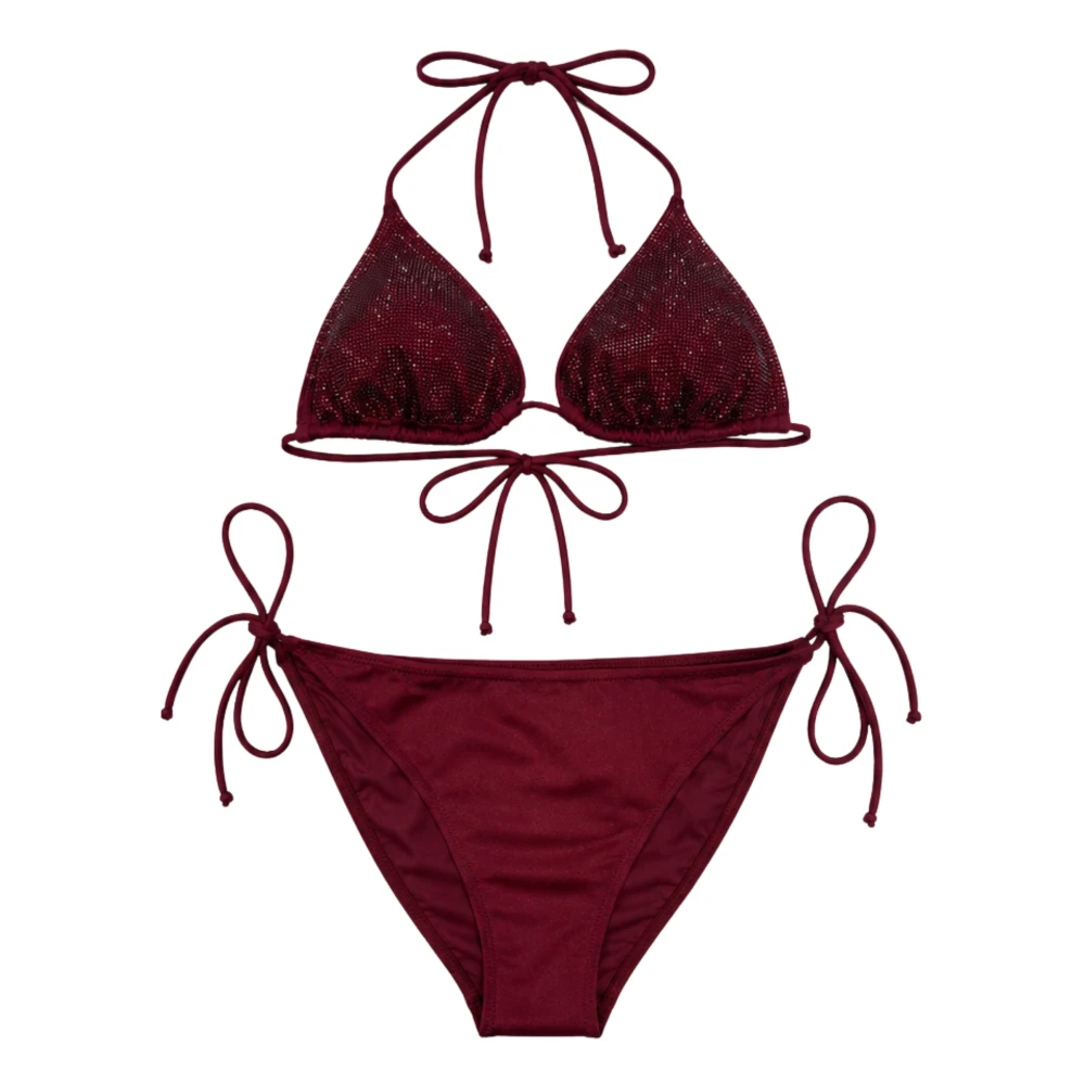 Saint Barth Women's Brown Bikinis, S, Slip Bikini