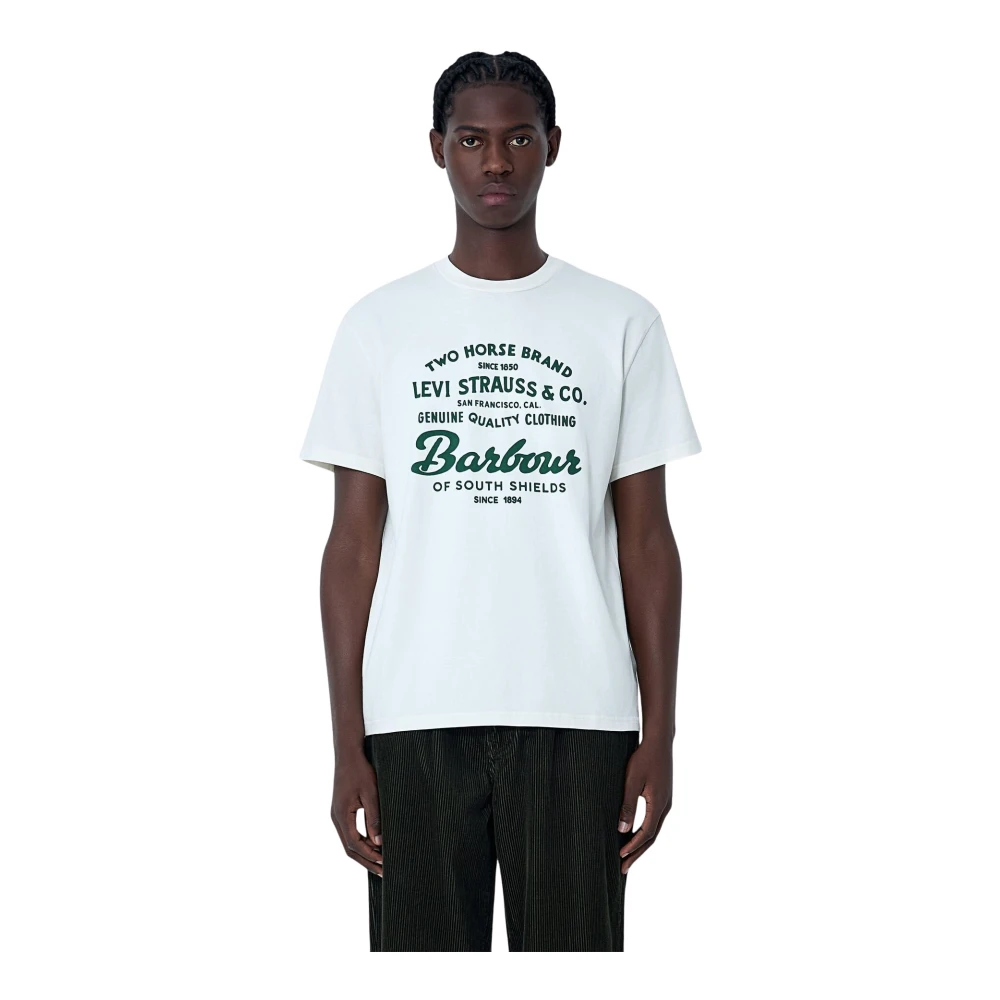 Levi's Men's White Logo Motif T-Shirt - T-Shirts - M - Tops